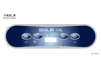  Balboa | Top Side Panel VL400 Light, Temp, Jets, Aux 151203-30